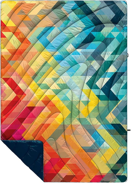 Rumpl Original Puffy Blanket - Warm, Water-Resistant Camping Blanket with 100% Recycled Synthetic