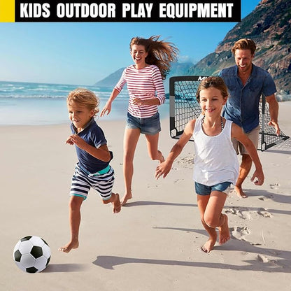 Soccer Goal, Kids Soccer Goals for Backyard Set, 2 Pack of Portable Pop Up Soccer Net with Soccer Ball, Cones, Complete Training Equipment for Youth, Toddler Outdoor Sports Games