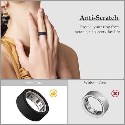 15 Pack Cover Compatible with Oura Ring Gen 4/Gen 3 Horizon/Gen 3 Heritage, Anti-Scratch Silicone Case for Oura Ring Protector for Women Men Working Out Gym, Support Charging with Cover on