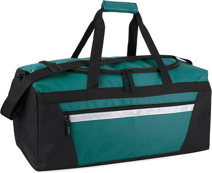 40 Liter, 22 Inch Reflective Duffle Bag with Shoulder Strap for Men, Women, Travel