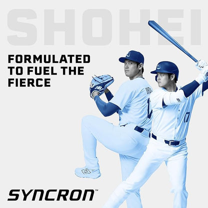 Syncron Post Workout Sports Drink Endorsed by Shohei Ohtani, Sugar Free Electrolyte Hydration, Aluminum Bottled Drink, Taurine, L Arginine & BCAAs for Athletes, Grapefruit Flavor, 6 Pack, 16 oz