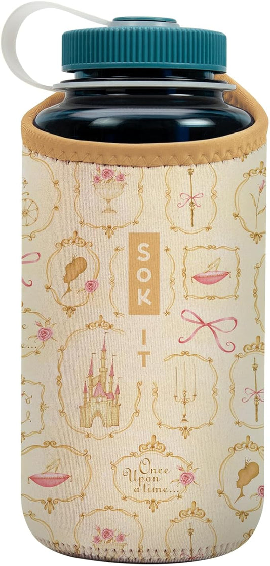 Sok It BotlSok Water Bottle Sleeve Insulated Neoprene Cover (Happily Ever After, Fits 32oz Nalgene)
