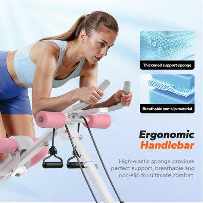 MERACH Ab Machine, Ab Workout Equipment, Adjustable Ab Trainer Machine