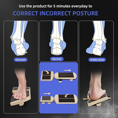 Juoe Ankle Foot Strengthener Trainer for Sprained Ankle,Balance Board,Stability Exercises,Physical Therapy,Plantar Fasciitis Relief,Posture Corrector,Balance Training,Anti Slip Wobble Board