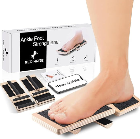 Adjustable Ankle Balance Board with 2 Single Leg Balance Boards and 6 Balance Bars, Versatile Ankle Strengthener for Stability, Rehab & Pain Relief