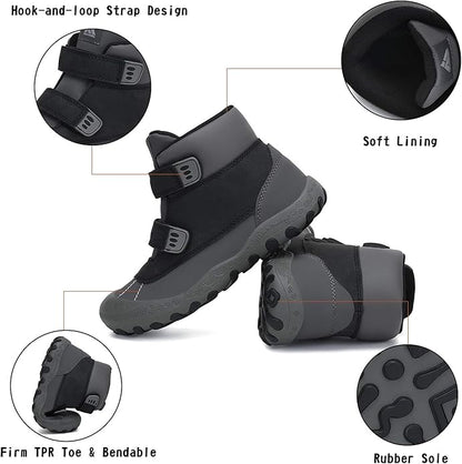 Mishansha Kids Hiking Boots Toddler Girls Boys Hiking Shoes Water-Resistant Anti-Collision Non-Slip Athletic Outdoor Trekking Boots