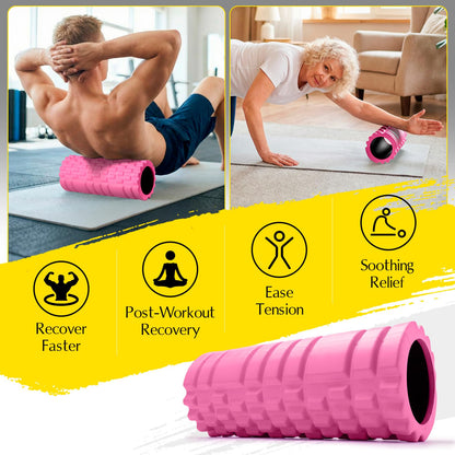 CHYNIQUE Foam Roller 13" Multi Density Fitness Exercise for Muscle Recovery