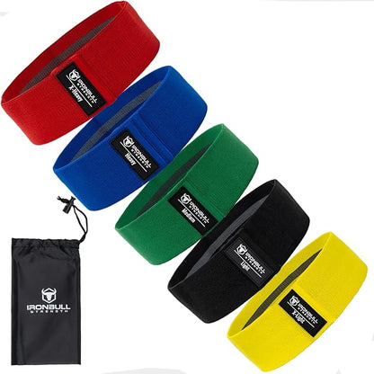 Resistance Bands for Working Out (Set of 5) – Elastic Bands for Exercise & Physical Therapy – Loop Resistance Bands for Glutes, Home Workouts, Yoga, Pilates, Stretching & Legs