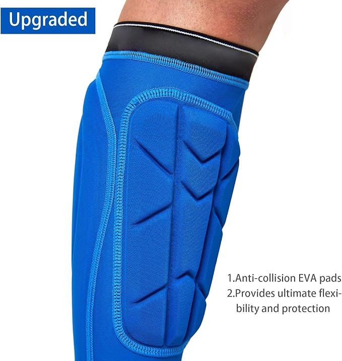 Soccer Shin Guards, Soccer Protective Gear with Calf and Ankle Pads, Shin Guard Pads for Youth and Adult