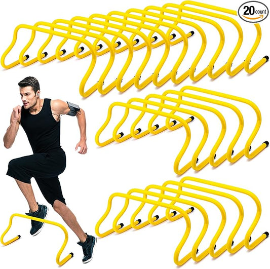 Wettarn 20 Pcs 9" Speed Training Agility Hurdles for Athletes Training Hurdles Reliable Training Hurdle Plyometric and All Purpose Hurdles Training Equipment for Soccer Basketball Football