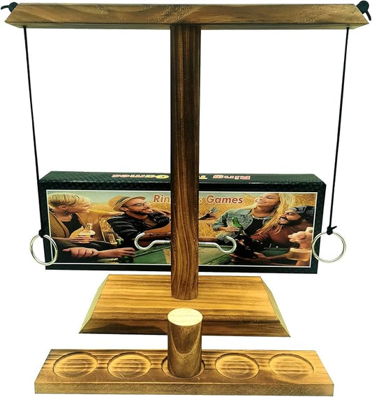 Board Games for Indoor/Outdoor Family & Party Fun - Ring Toss Game Set with Easy Assembly, Perfect