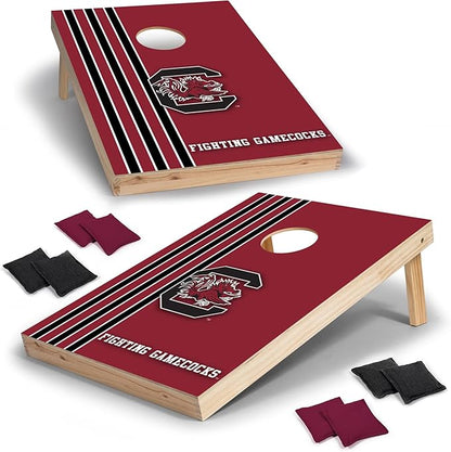 2' x 3' Solid Wood Cornhole Set with Direct Print HD Team Graphics – Great Gift for Any NCAA Fan! Bean Bag Toss Family Outdoor Games