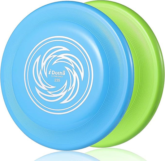 Sports Flying Disc, 2 Pack Compeition Flying Discs, Lightweight Durable Flying Disc Toys for Backyard Beach Lawn Park Outdoor Games, 105 Gram 9.3 Inch Disc.