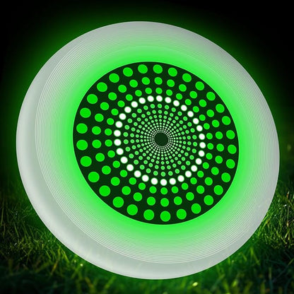 49LEDs Flying Disc with 16 Million Color RGB, 3 Modes+Rechargeable+Waterproof+175g, Cool Sports and Outdoors for Parks/Camping/Beach/Backyards,Easter & Birthday Gifts for Teens/Kids/Adults