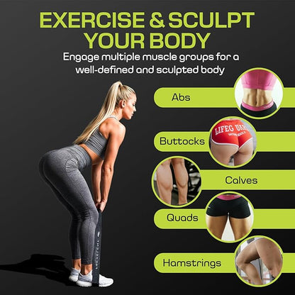 Fabric Resistance Bands for Working Out with 5 Strength Levels - Extra Light to Extra Heavy, Thick Resistance Workout Bands for Legs, Glutes, Hip, Stretching, Strength Training, and Physical Therapy