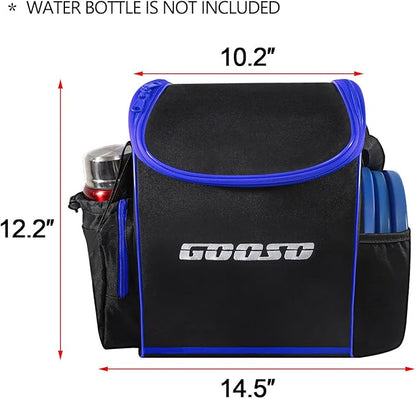 Disc Golf Set with Bag - 12 PCS Flying Disc Golf Discs for Beginner with Putter, Midrange, Driver | Portable Disc Golf Backpack Holds 28+ Discs Free Stand Bag Design for Convenient Use