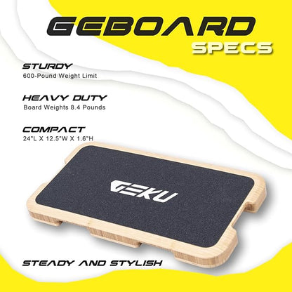 Resistance Band Workout Footplate - Wood Exercise Platform with Non-Slip Surface for Band Training, Stretching, and Full-Body Home Gym