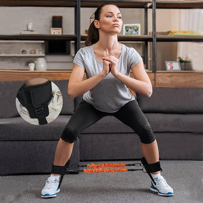 TOCO FREIDO Speed&Agility Training Set – 20ft Agility Ladder Set with 12 Rungs, 4 Adjustable Training Hurdle, 12 Disc Cones, 2 Resistance Bands, 1 Running Parachute and Footwork Drills Equipment