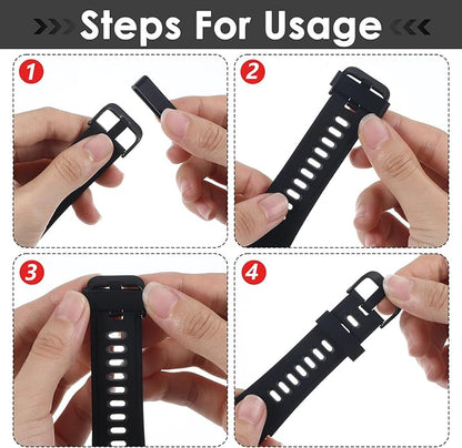 8 Pack Smart Watch Band Fixing Rings, Multi-Color Silicone Magicband Holder Locks Clips Strap Holder Watch Band Strap Replacement Accessories