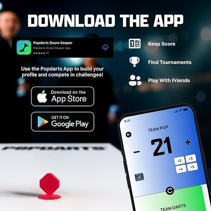 Popdarts Game Rookie Pack – Beginner-Friendly Suction Cup Dart Game for Kids, Families, and New Players | Indoor & Outdoor Target Toss Game | Fast Setup, Durable, Simple Rules, and Fun for All Ages!