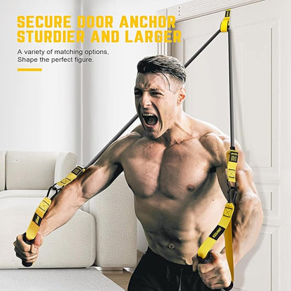 Resistance Bands for Working Out, 300lbs/360lbs Heavy Exercise Bands with Handles, Workout Bands for Men, Weight Bands Set for Muscle Training, Strength, Slim, Yoga, Home Gym Equipment