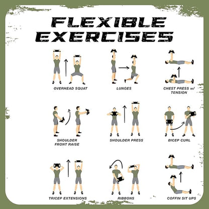 Yes4All Adjustable Ruck Weight with Straps for Rucking, Swings, Squat & Strength Training - Multiple Weights: 10LB to 40LB