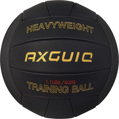 1.1LBS Heavy Weight Volleyball Official Size 5 Setter Training Volleyballs Training Practice,Leather Soft Grip Durability Weighted Volleyball Setting Trainer
