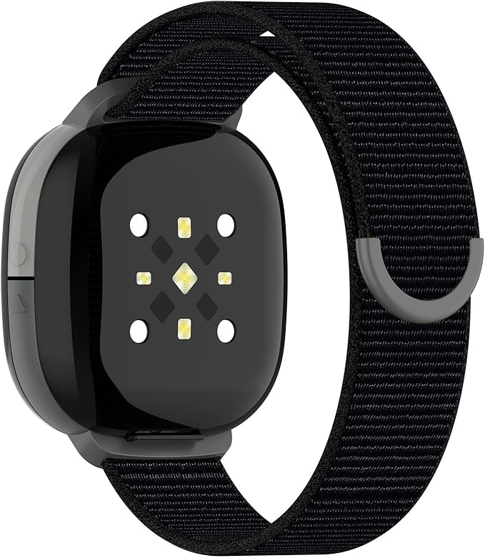 Compatible with Fitbit Google Ace LTE, Quick Release Nylon Hook Loop Replacement Sport Strap Accessory Fit for Fitbit Ace LTE Band, Black