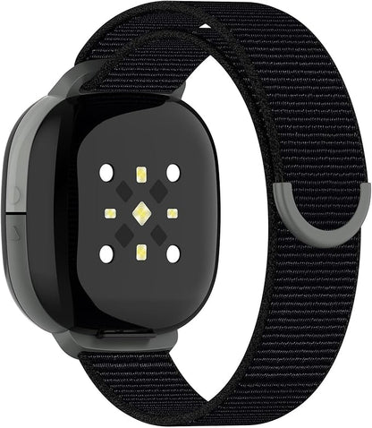 Compatible with Fitbit Google Ace LTE, Quick Release Nylon Hook Loop Replacement Sport Strap Accessory Fit for Fitbit Ace LTE Band, Black