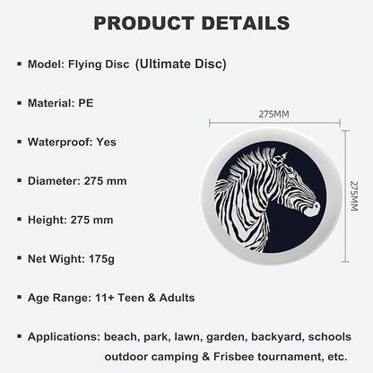 Phoenix Outdoor Flying Disc Fire Phoenix Black Ultimate Disc 175g for Boys Girls Men Women Birthday Christmas