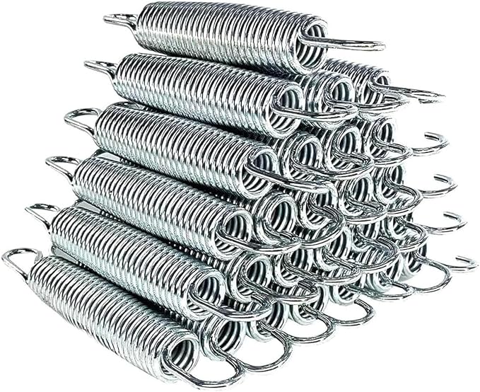 50 Pack Trampoline Springs 5.5” Heavy Duty Galvanized Steel Replacement Trampoline Parts Springs with T Hook,Trampoline Accessories