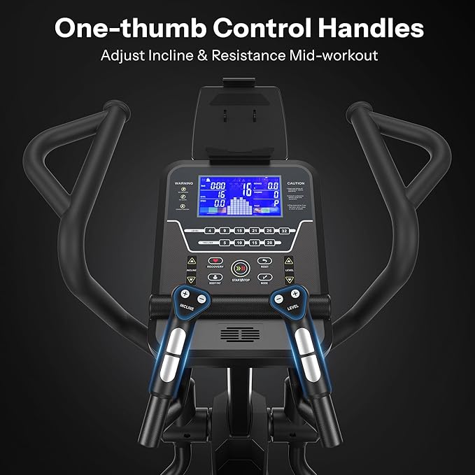 Niceday Elliptical Exercise Machines, Elliptical Machines for Home Use, Elliptical Training Machines with 20IN Stride and 32-Level Resistance, Magnetic Elliptical Machine with 20-Level Power Incline