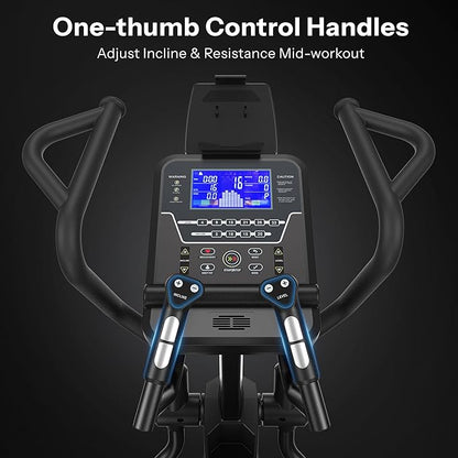 Niceday Elliptical Exercise Machines, Elliptical Machines for Home Use, Elliptical Training Machines with 20IN Stride and 32-Level Resistance, Magnetic Elliptical Machine with 20-Level Power Incline