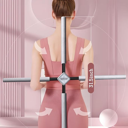 Back Straightener Posture Corrector|Yoga Stick Stretching Tool for Women and Men|Portable Posture Corrector Pole,Stretch Mobility Stick, Physical Workout Exercise Dowel