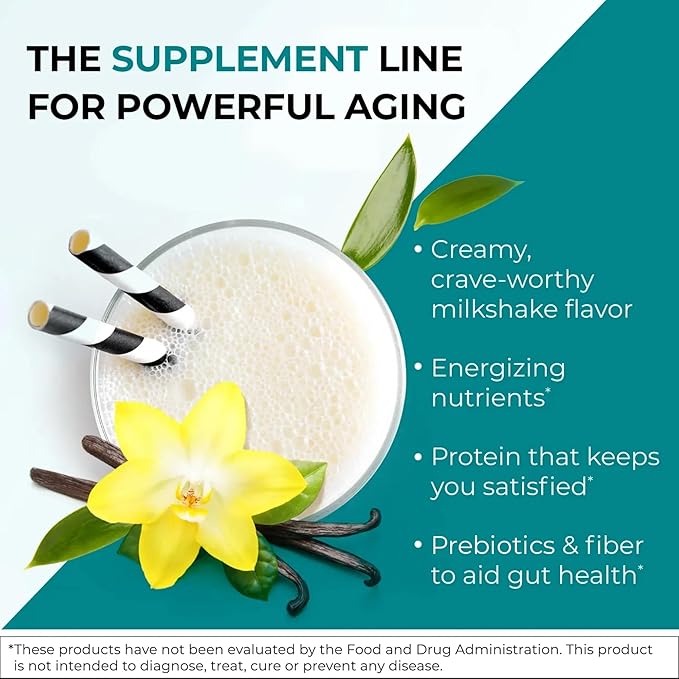 Reignite Wellness by JJ Virgin | Vanilla Plant-Based All-in-One Shake | New & Improved Formula Plant Protein Powder, Vitamins, Minerals, Greens & Aminos | 20g of Plant Protein | 30 Servings