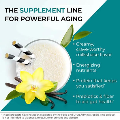 Reignite Wellness by JJ Virgin | Vanilla Plant-Based All-in-One Shake | New & Improved Formula Plant Protein Powder, Vitamins, Minerals, Greens & Aminos | 20g of Plant Protein | 30 Servings