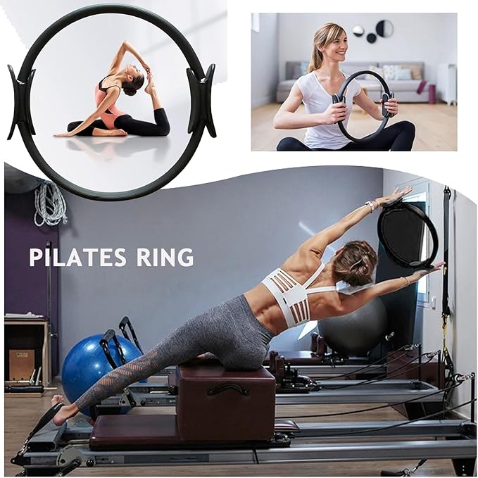Pilates Essentials Kit for Women - Better Yoga Pilates Kit for Home Workouts with Pilates Ring and Ball Set, Booty Bands, Figure 8 Resistance Band, Yoga Bands for Stretching