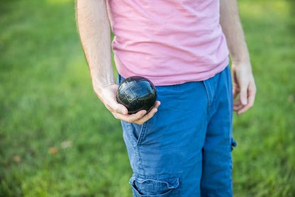 Triumph Sports Triumph 100mm Classic Bocce Ball Set - Includes 8 Bocce Balls, Jack and Carry Case