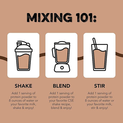 Clean Simple Eats Whey Protein Powder, Chocolate Brownie Batter Flavor Naturally Sweetened, 100% Grass Fed Protein Powder with Digestive Enzymes & No Artificial Ingredients, Gluten Free, 30 Servings