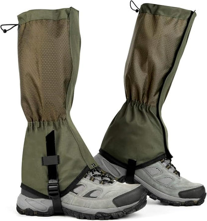 Adjustable Snake Gaiters for Men Women,Snow Boot Guard Gators,Shoe Gaiters,Waterproof Hiking Gaiters for Hunting,Running,Snow,Mountain Climbing,Yard Work