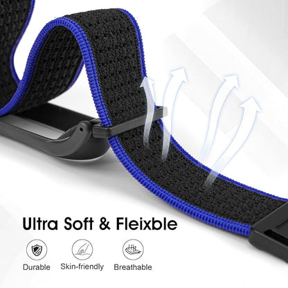 Adjustable Smartwatch Soft Woven Nyon Wristband + Protective Case Base fits for PLAUD AI NotePin Recorder,Upgraded 18mm Pin Notepin Strap for Easy Band Replacement