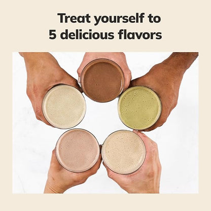 Ka?™Chava All-In-One Nutrition Shake Blend, 5 Flavor Sample Pack, 5 Servings, 85+ Superfoods & Nutrients, Meal Replacement, Greens Plant-Based Superfood Powder Protein Drink, Digestive Enzymes & Probiotics, Vegan Dairy Gluten Free