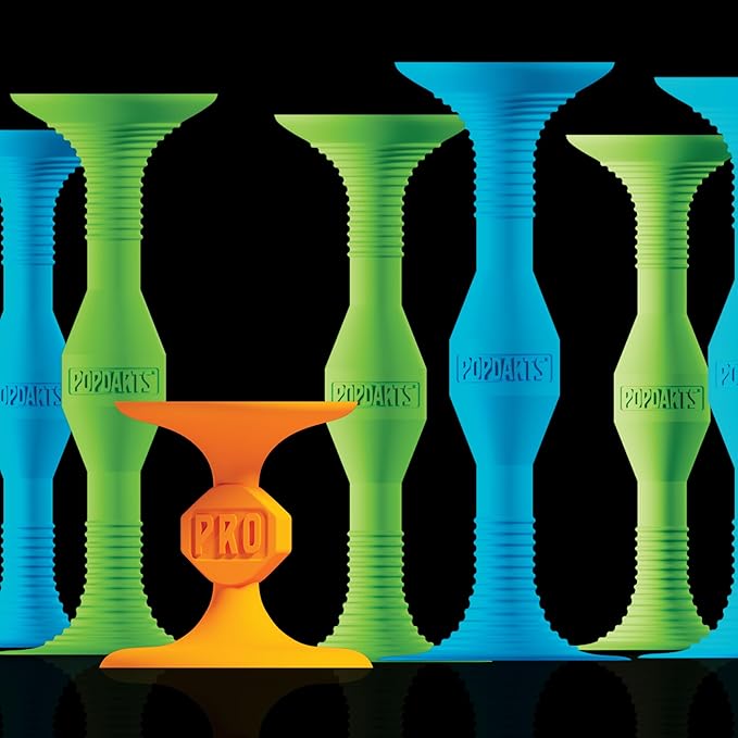 POPDARTS Glow Pack Game Set Glow in The Dark (Blue and Green) - Indoor, Outdoor Suction Cup Throwing Game - Competition with a POP