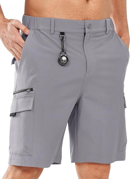 NORTHYARD Men's Cargo Hiking Shorts 9" Lightweight Outdoor Tactical Work Camping Sport Golf Casual