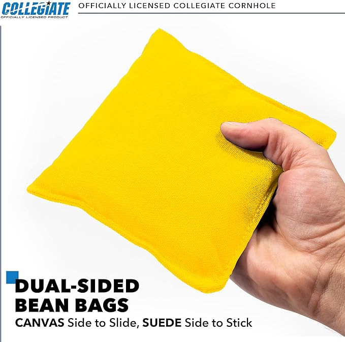 2' x 3' Solid Wood Cornhole Set with Direct Print HD Team Graphics – Great Gift for Any NCAA Fan! Bean Bag Toss Family Outdoor Games