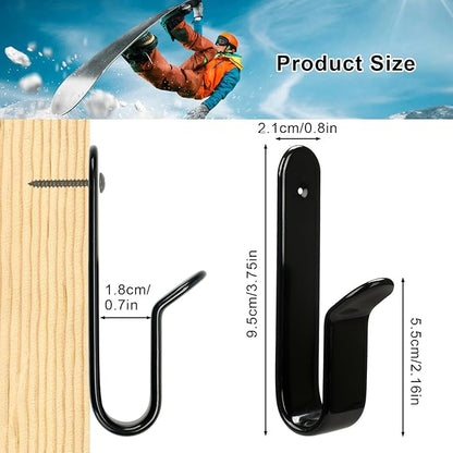 Snowboard Wall Mount Clips, Horizontal Skateboard Wall Mount，Snowboard Display Stand for Room, Garage