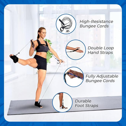 TYE4® and TYE4X™ - Pilates Wearable Resistance/Assistance; Total Body Exercise; Core Strengthening, Portable, Home Gym, Pilates, Yoga, Barre, Posture, Stretching, Balance