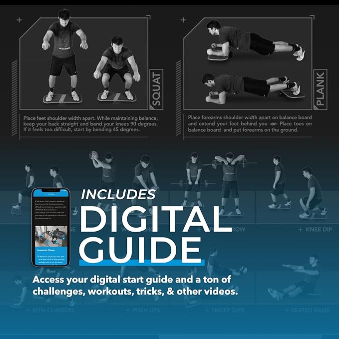 Revbalance FIT 3-in-1 Exercise Balance Board Training System