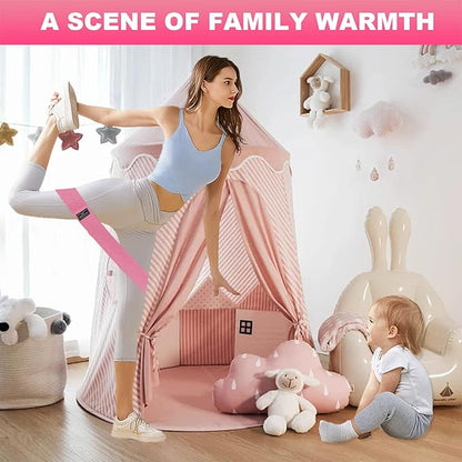 Fabric Resistance Bands for Working Out, 6Pack Non-Slip Exercise Bands for Women and Men, Fabric Booty Bands for Home, Fitness, Pilates, Stretching