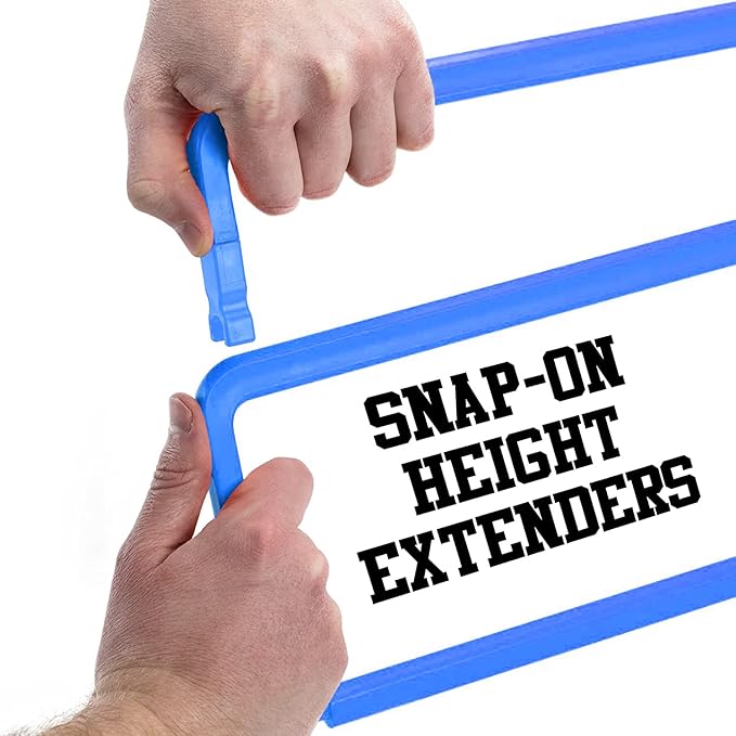 Adjustable Speed Training Hurdles Fitness & Speed Training Equipment with Agility Ladder - Plyometric Fitness & Speed Training – Hurdle/Obstacles for Soccer, Football, Track & Field